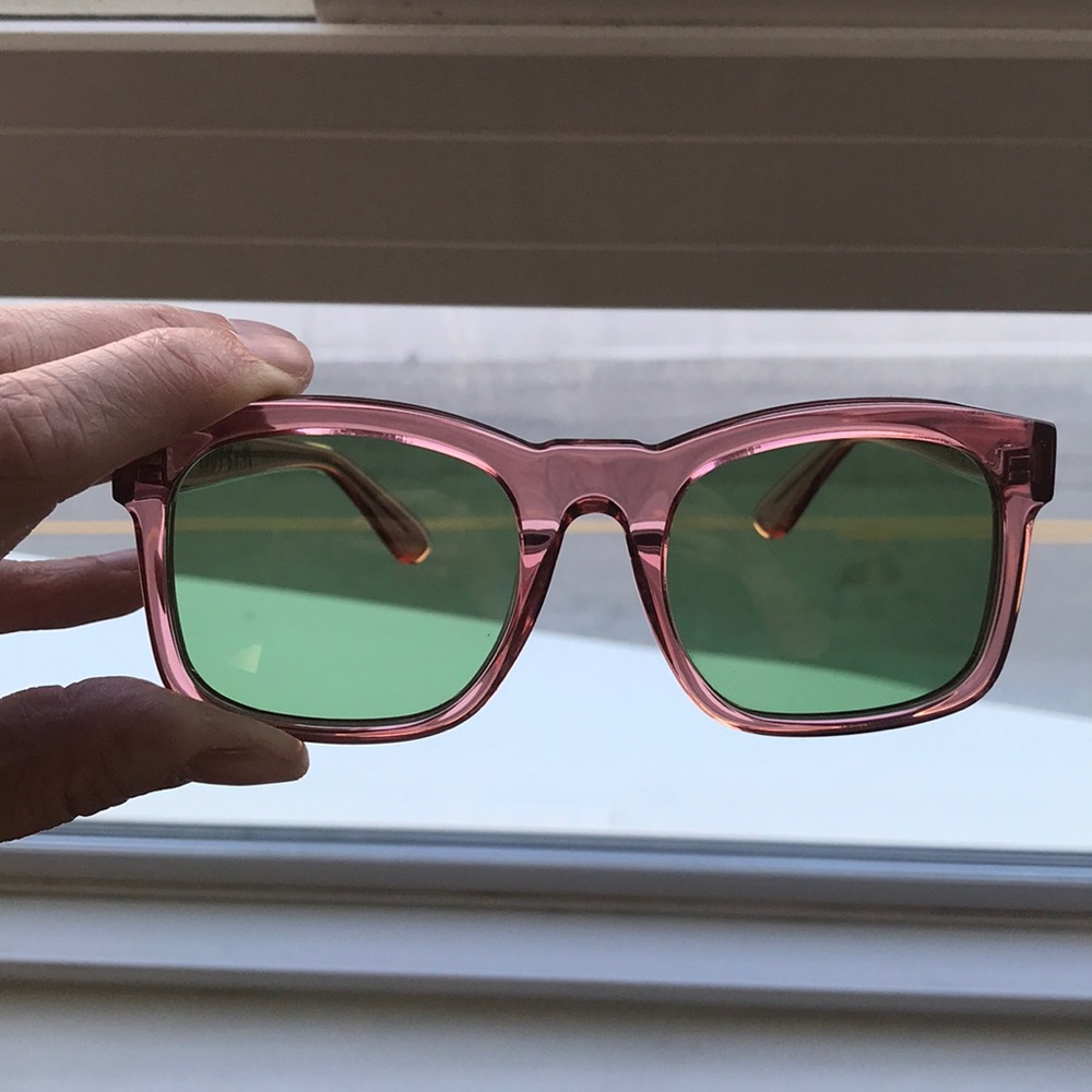 Wildfox Gaudy 'Rosewater' Sunglasses w/ Heart Case